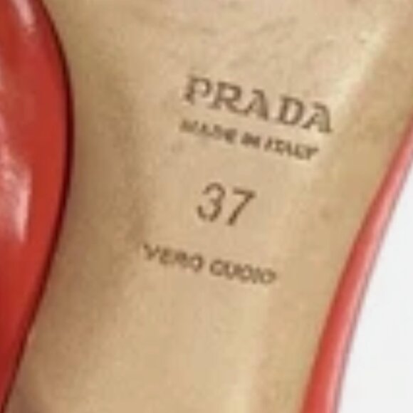 Prada Open To Pump Heel Patent Leather Women size EUR 37 - Picture 6 of 8